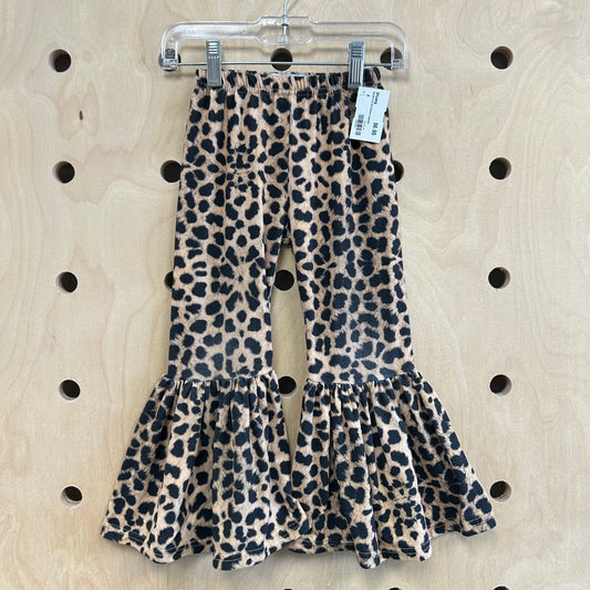 Animal Print Bell Bottom Leggings