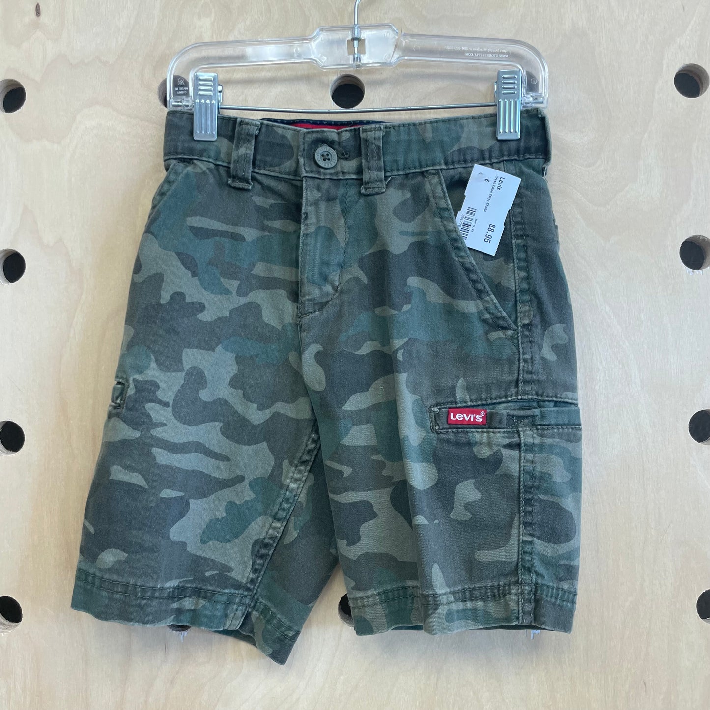 Green Camo Cargo Shorts