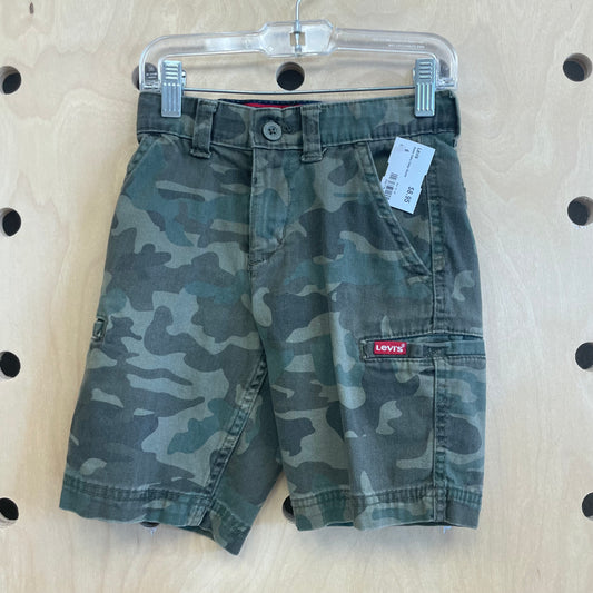 Green Camo Cargo Shorts