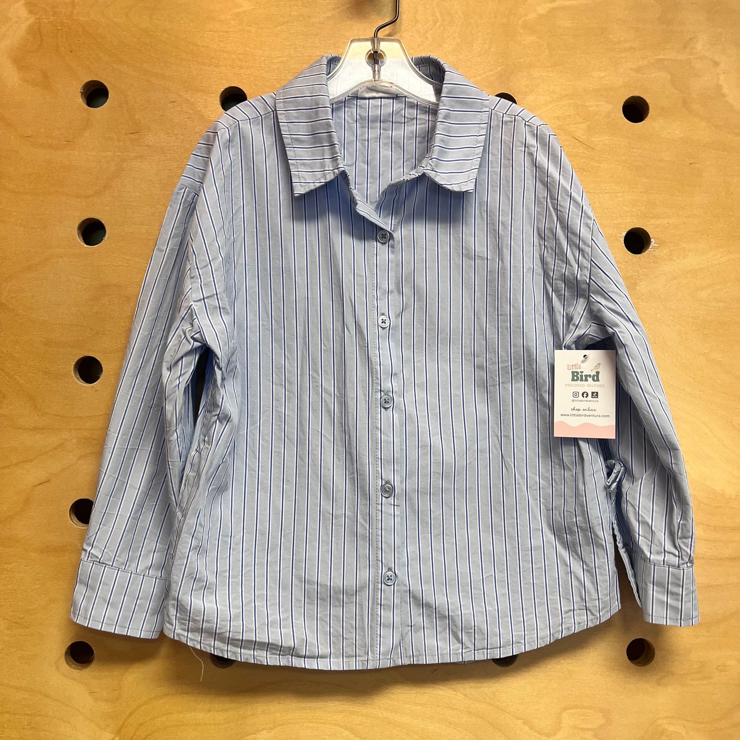 Blue Striped Button Up