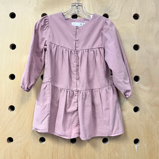 Pink Button Dress