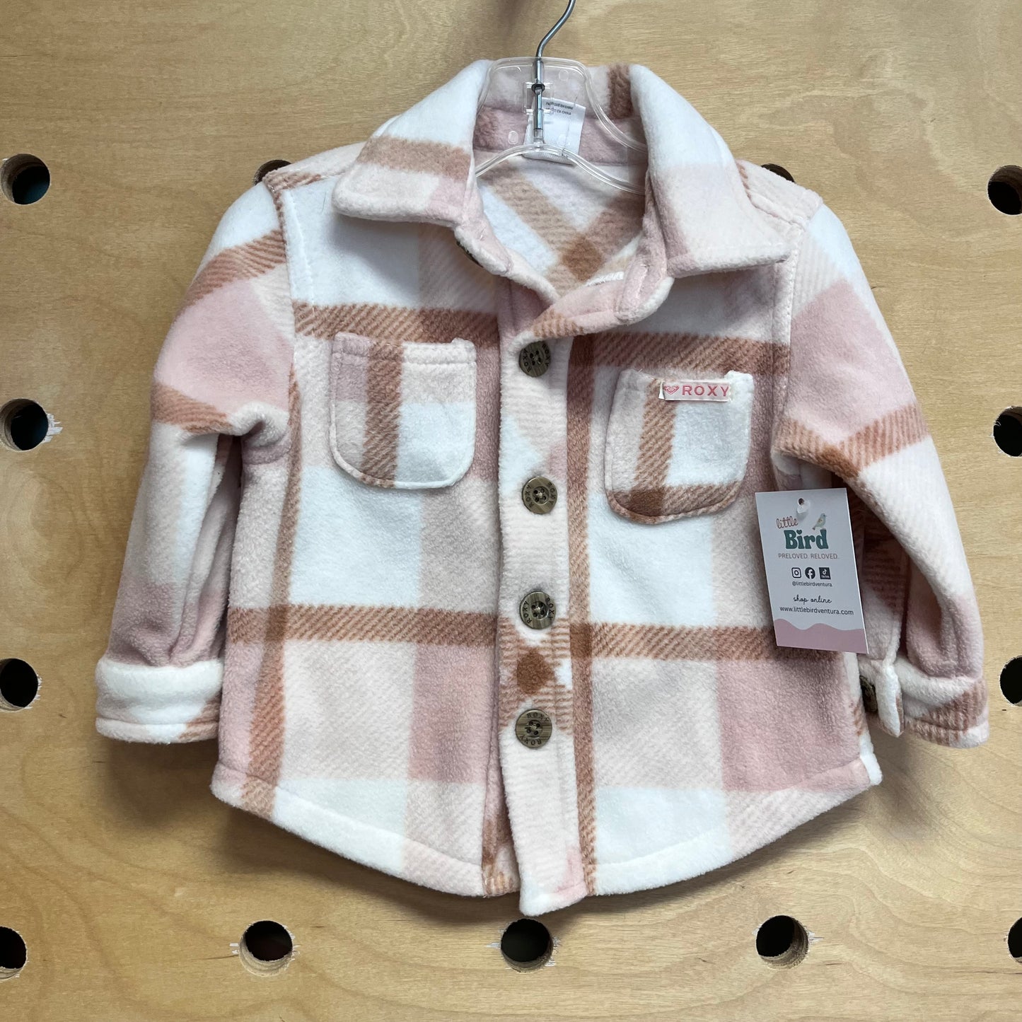 Plaid Fleece Button Shacket