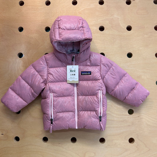 Hi-Loft Down Sweater Hoody Pink