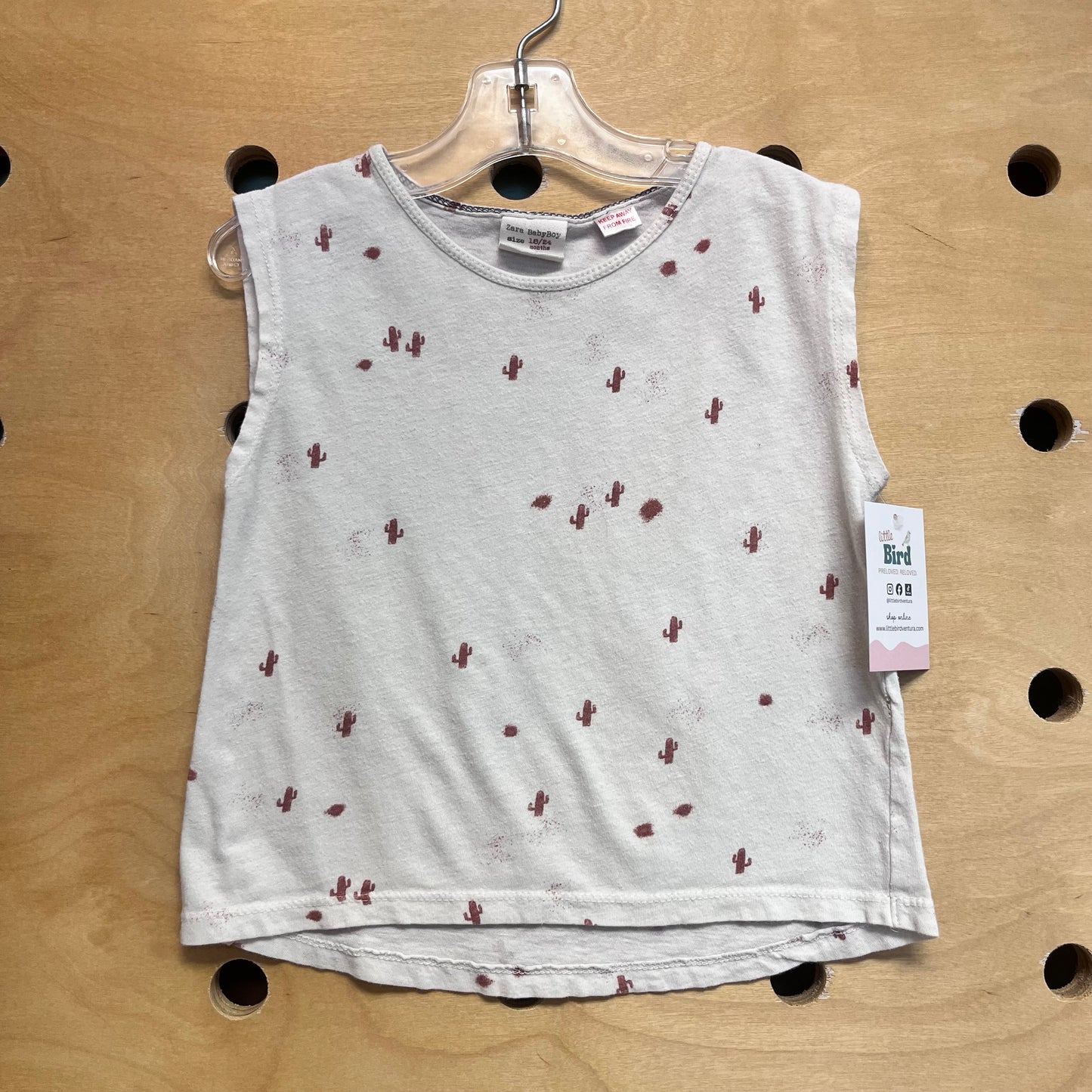 White/Rust Cactus Tank
