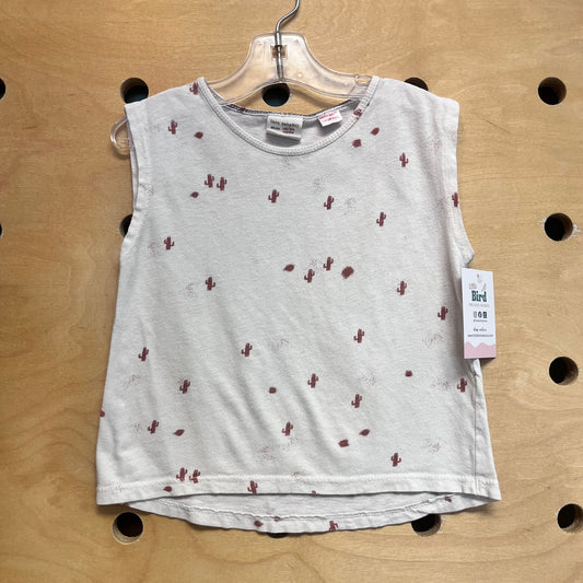 White/Rust Cactus Tank