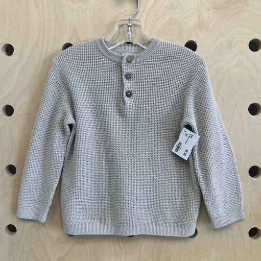 Tan Waffle Knit Henley