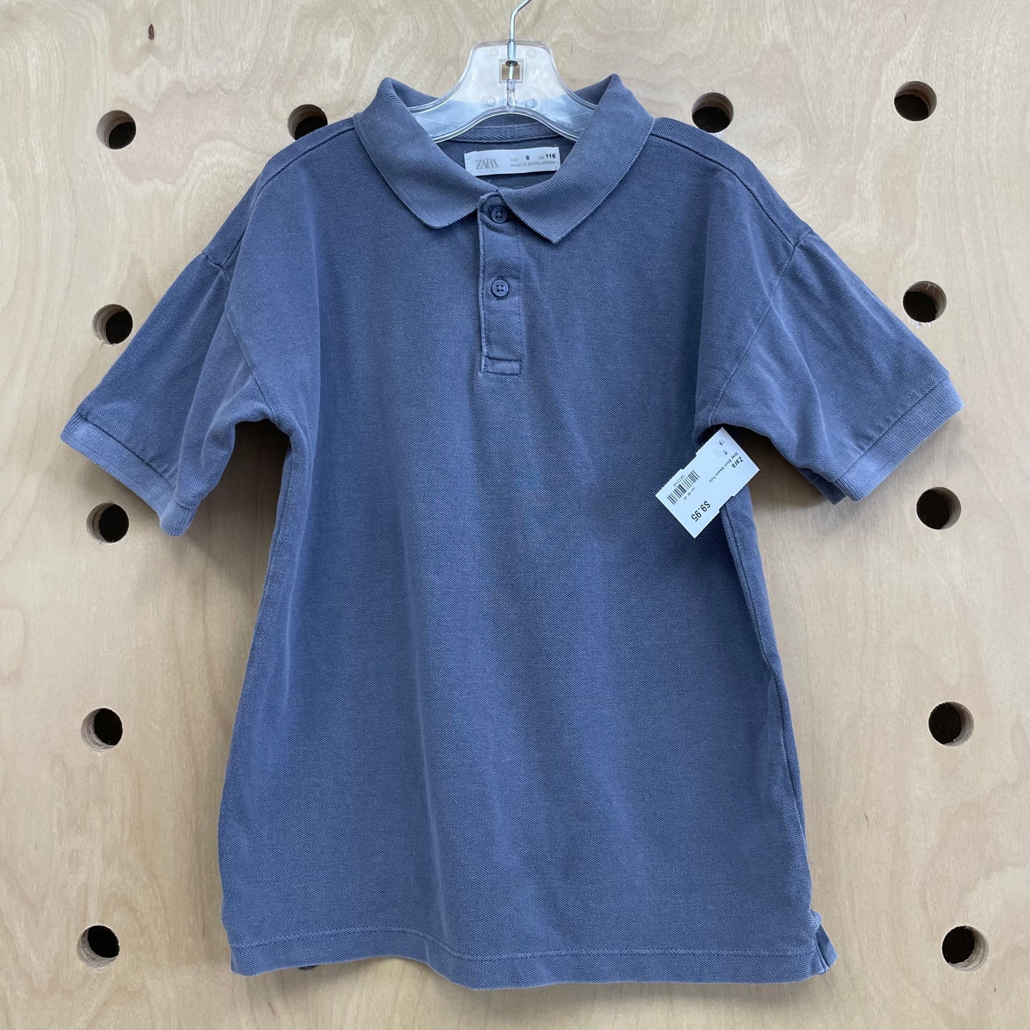Grey Short Sleeve Polo