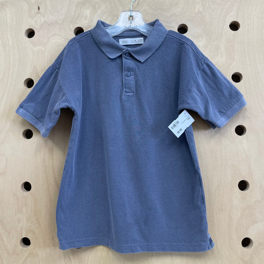 Grey Short Sleeve Polo