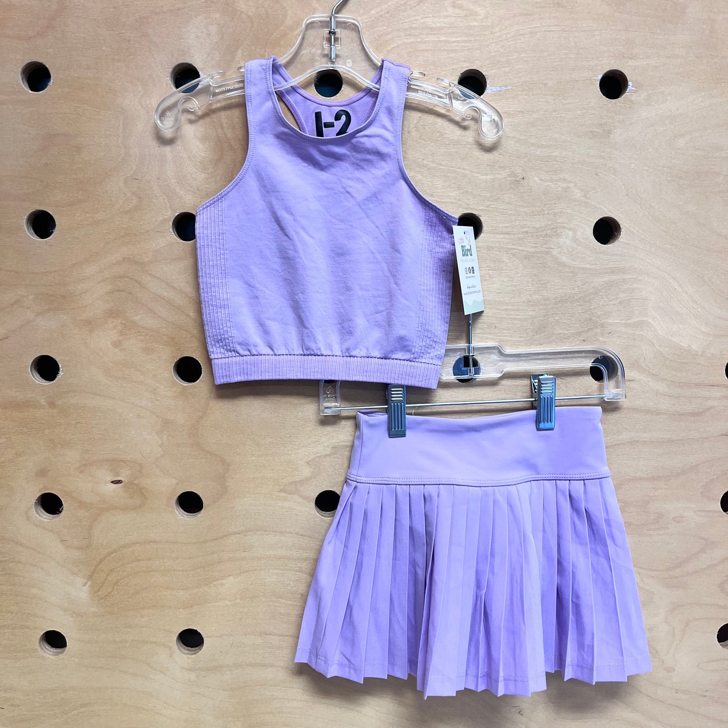Lavender Athletic Tank & Skirt
