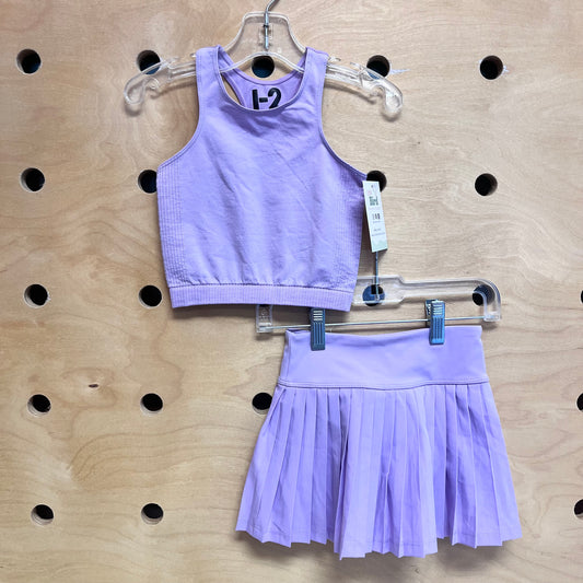 Lavender Athletic Tank & Skirt