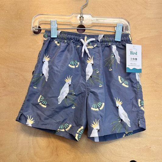 Grey Cockatiel Swim Trunks