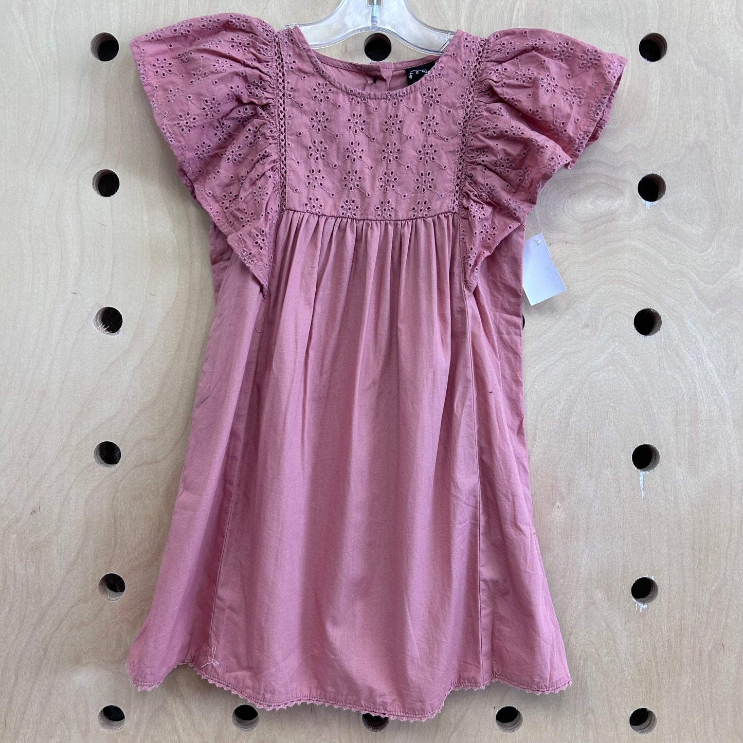 Dusty Pink Eyelet Dress