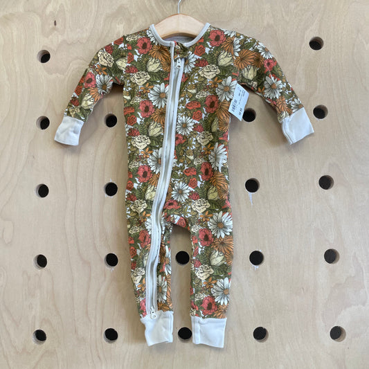 Organic Green & Cream Zippy
