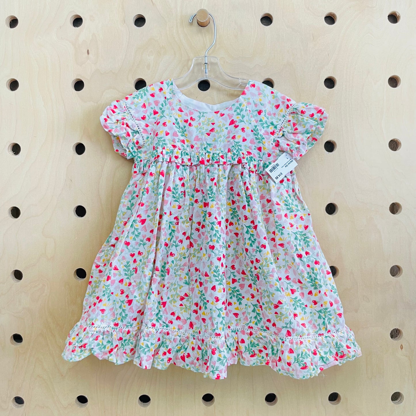 White Floral Hearts Dress