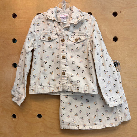 Cream Floral Canvas Outfit