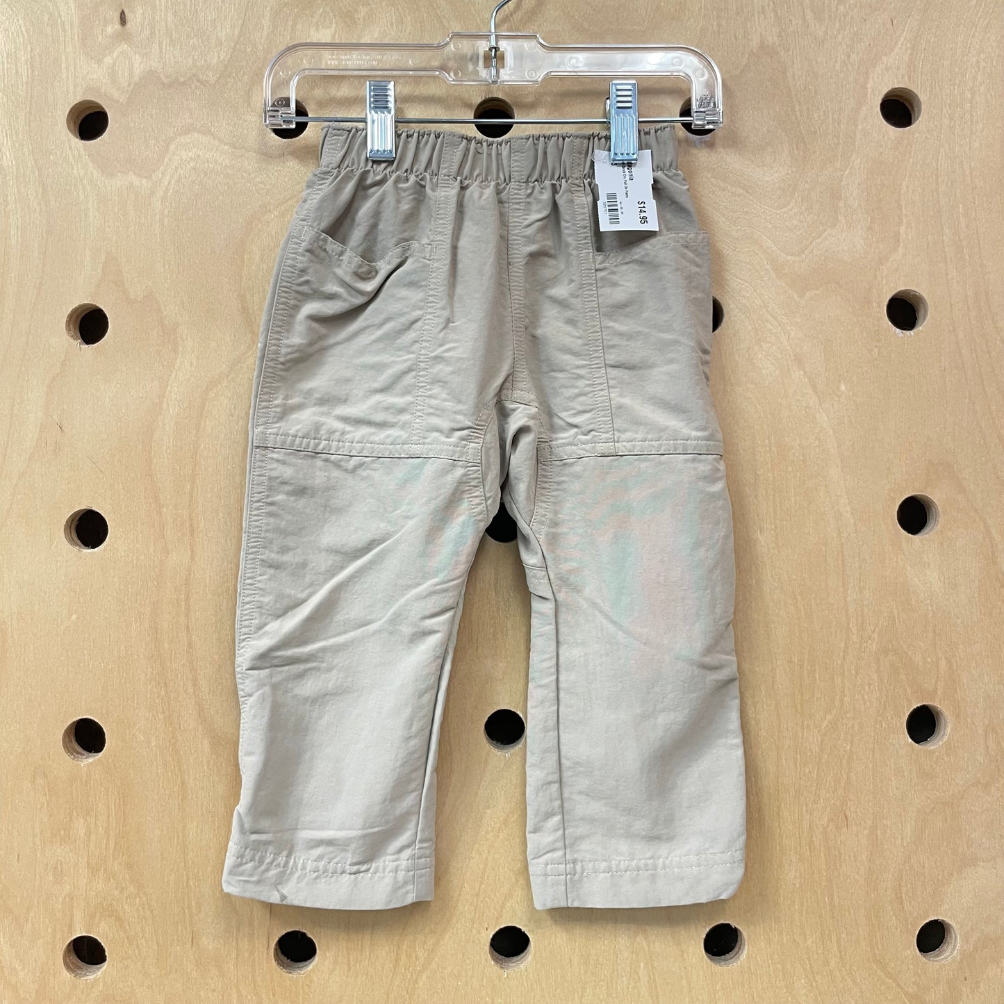 Khaki Quick Dry Pull On Pants