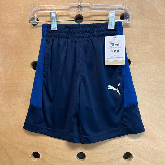 Blue Breathable Athletic Shorts