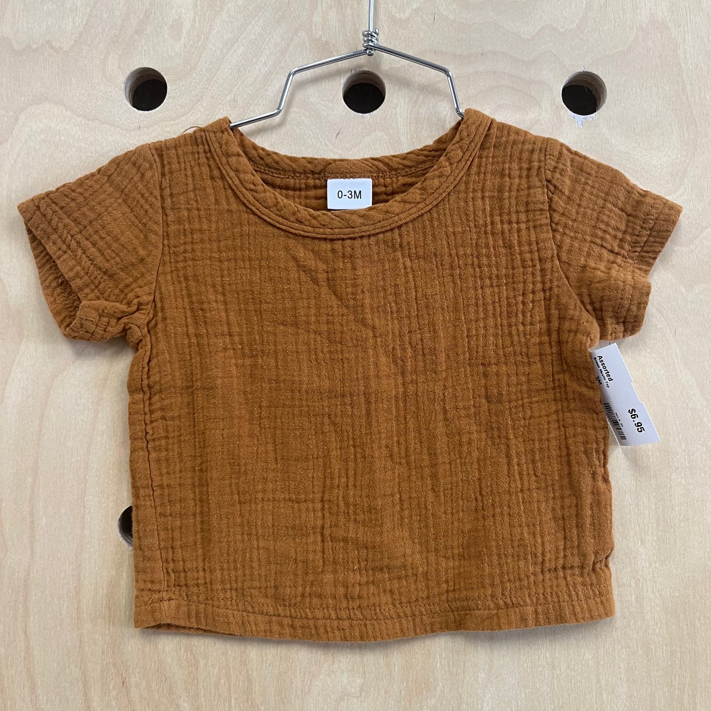 Brown Muslin Top