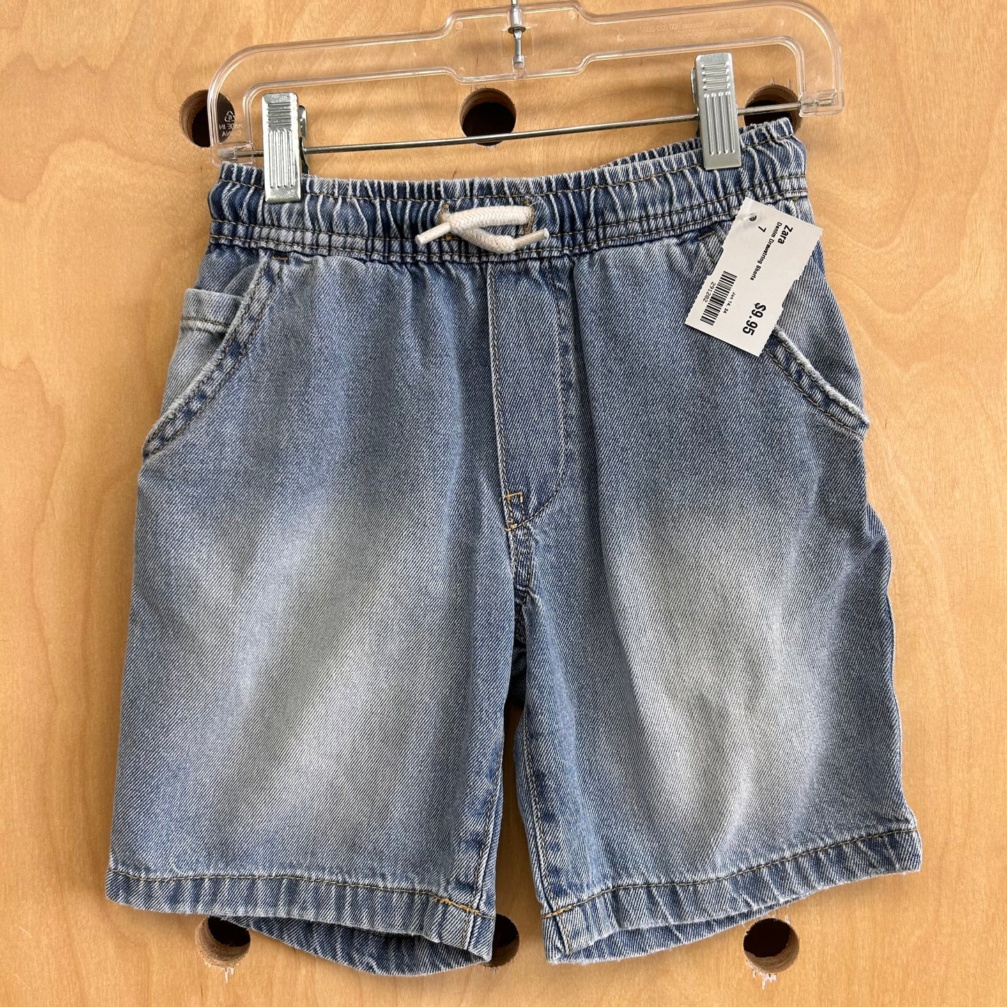 Denim Drawstring Shorts