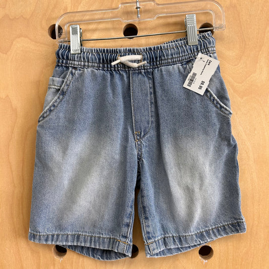 Denim Drawstring Shorts