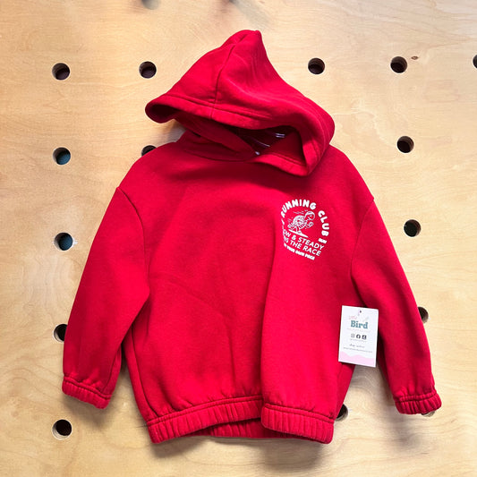 Red 'Running Club' Turtle Hoodie