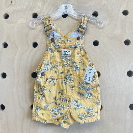 Yellow Floral Shortalls