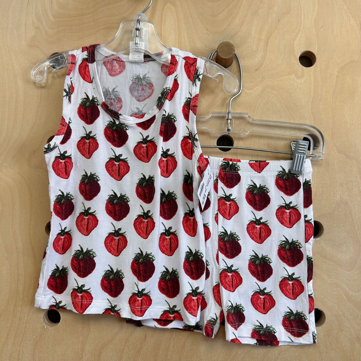 White Strawberries Pajamas