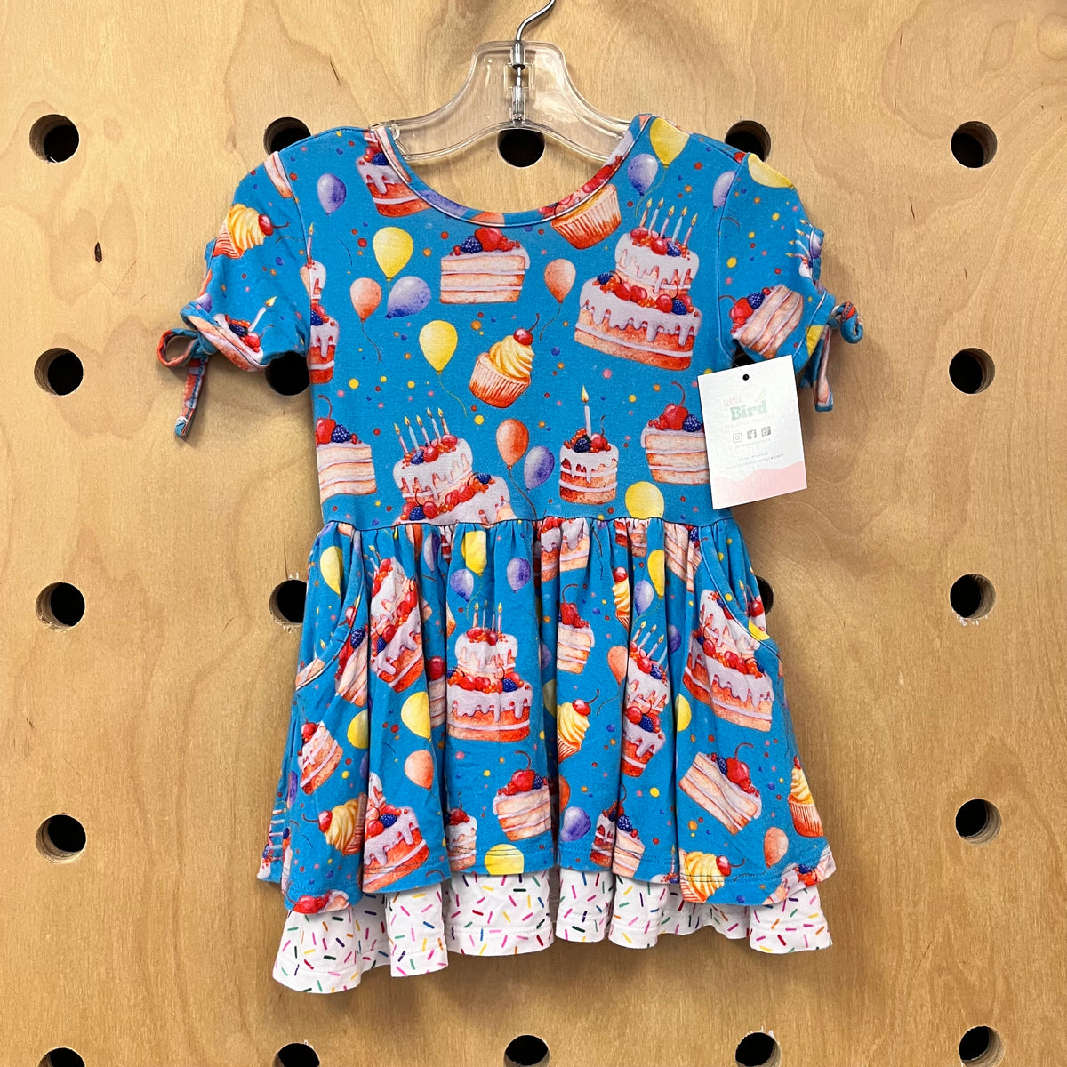 Blue Birthday Organic Twirl Dress
