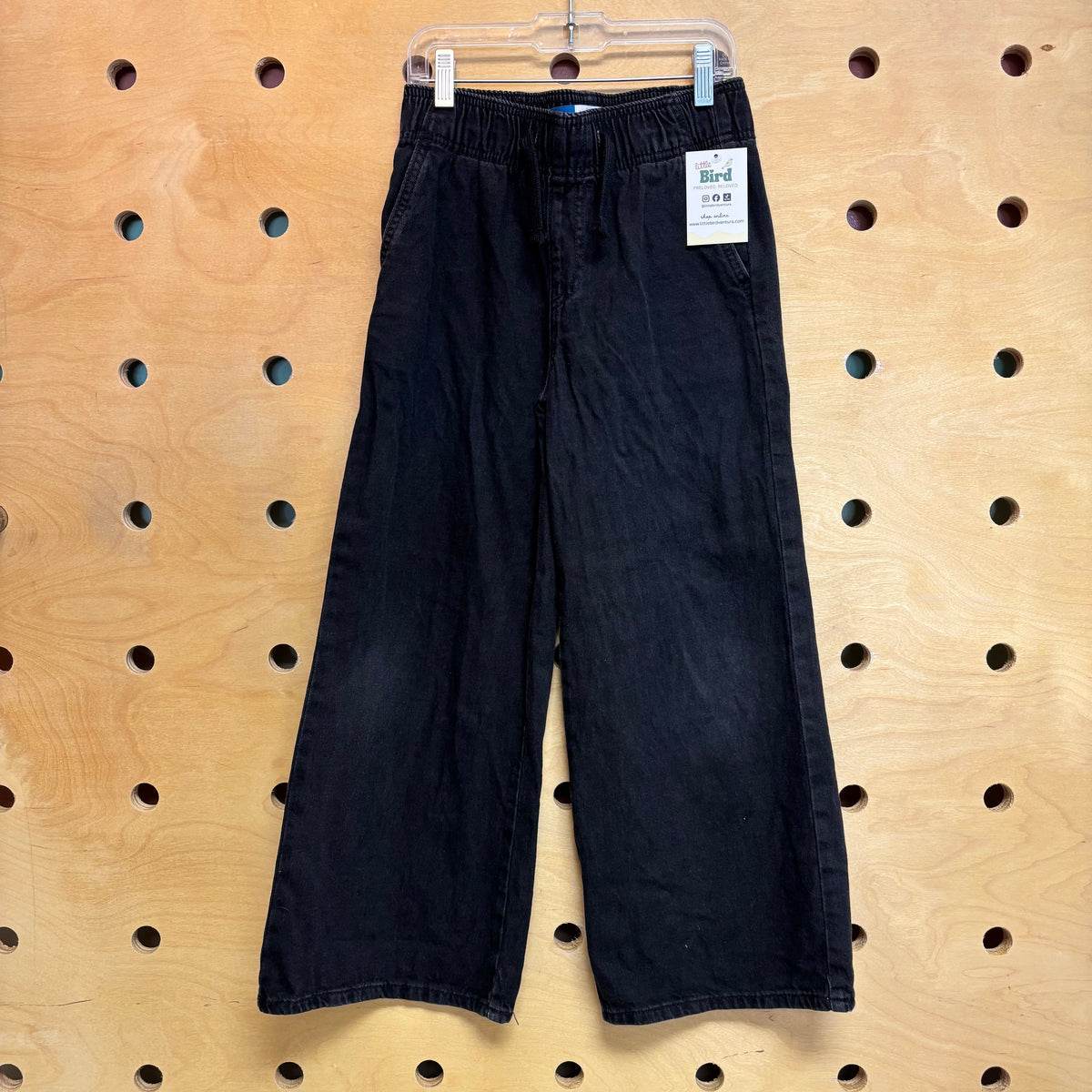 Black High Rise Baggy Denim