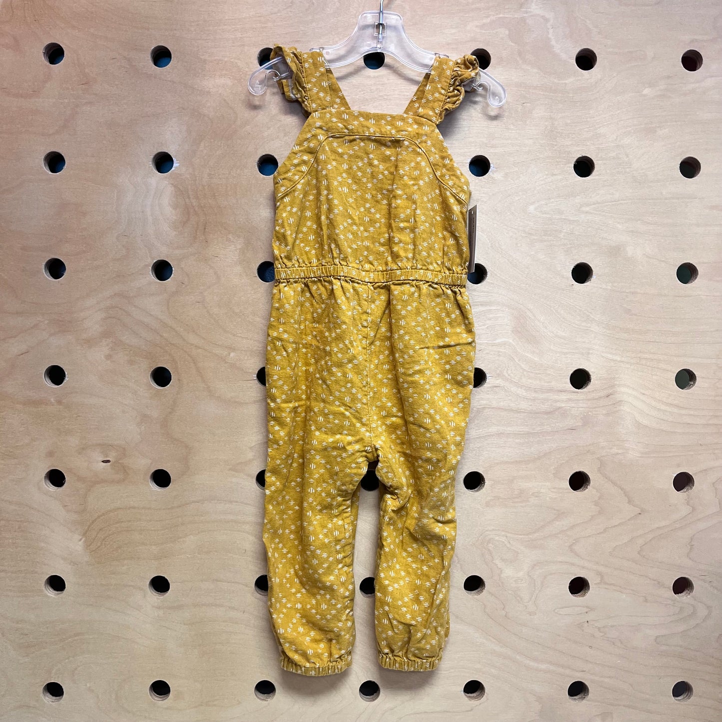 Yellow & Cream Linen Blend Romper