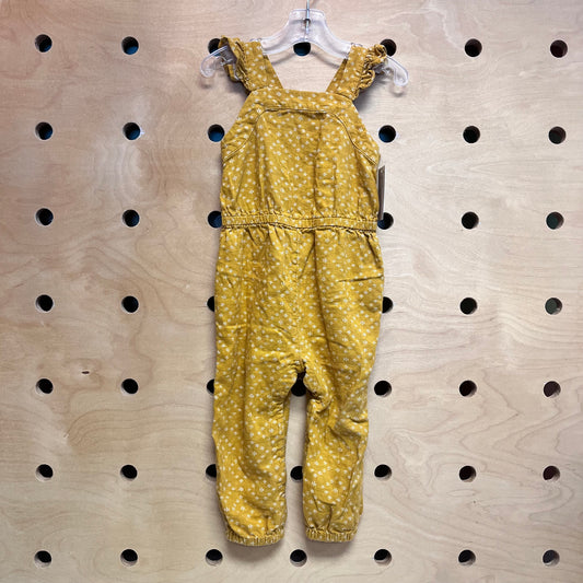 Yellow & Cream Linen Blend Romper