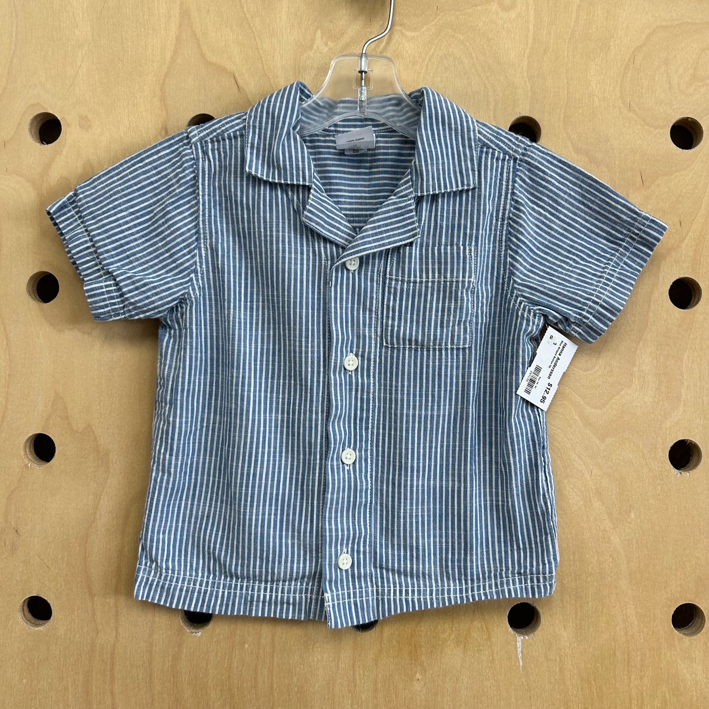 Blue Striped Button Up