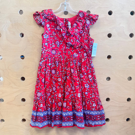 Red/Blue Floral Dress