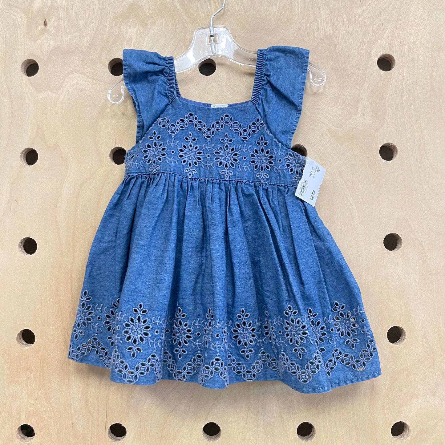 Blue Eyelet Dress