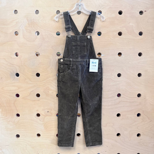 Olive Green Cord Overalls