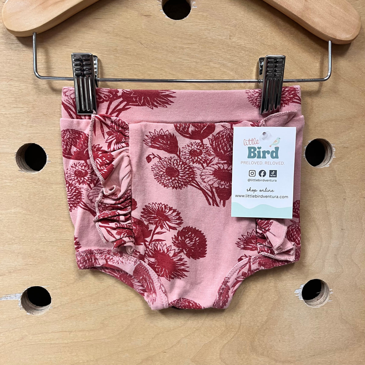 Pink Floral Organic Bloomies
