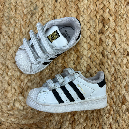 White/Black Superstar Sneakers