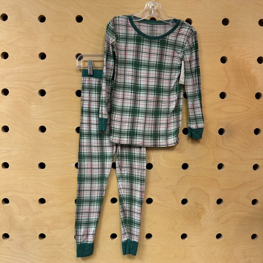 Green & Red Plaid Bamboo Pajamas