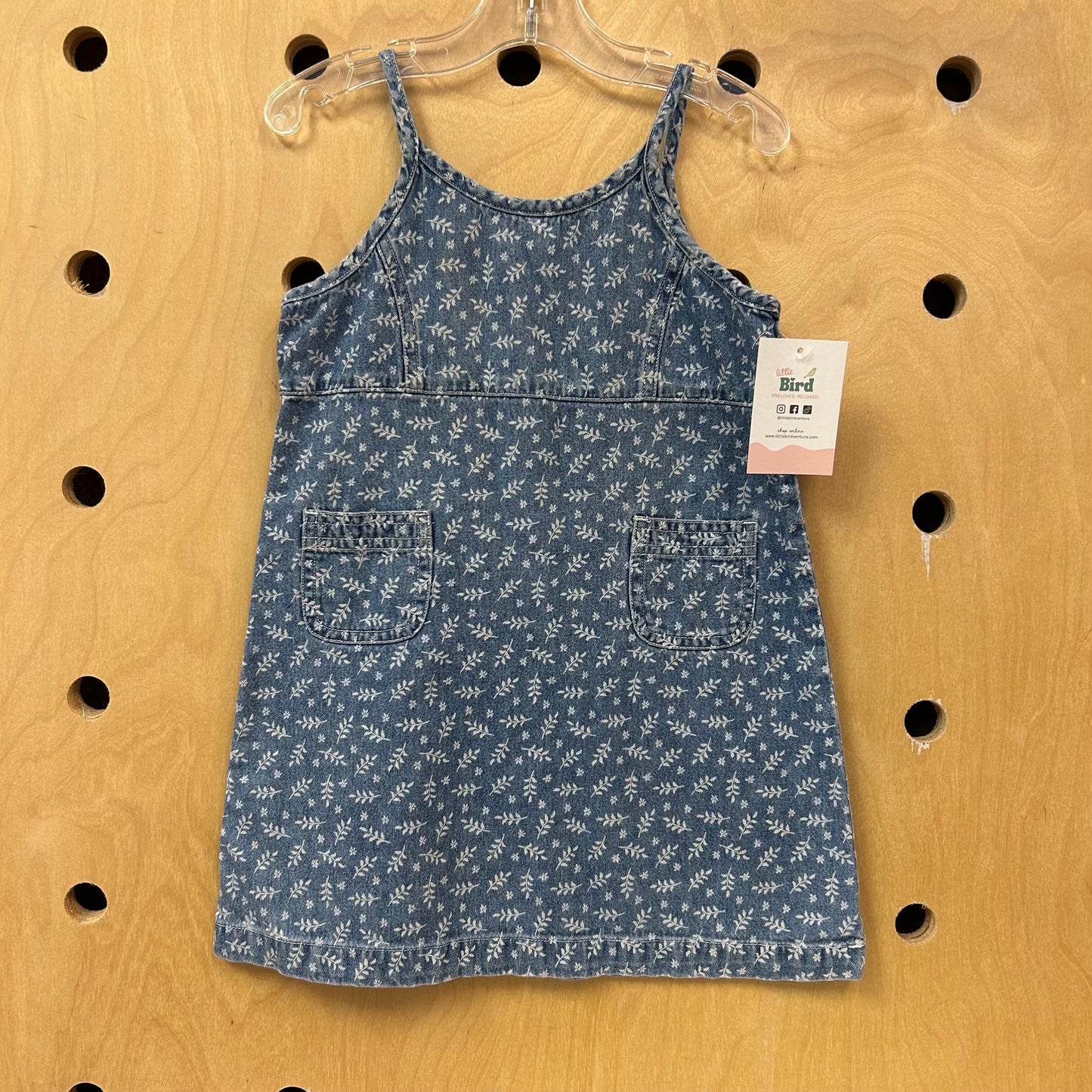 Denim Leaf Dress