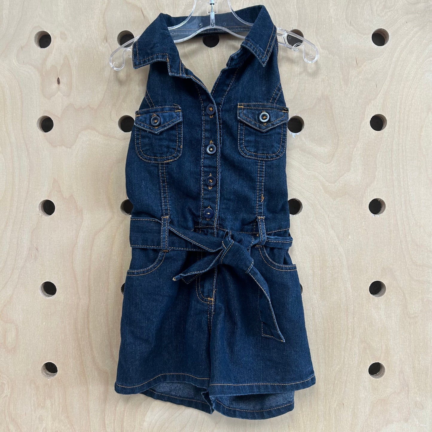 Denim Halter Romper