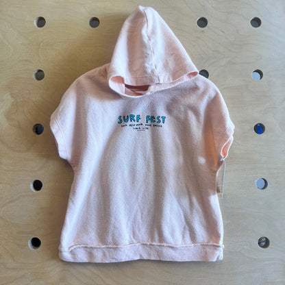Orange Hooded 'Surf Fest' Tee