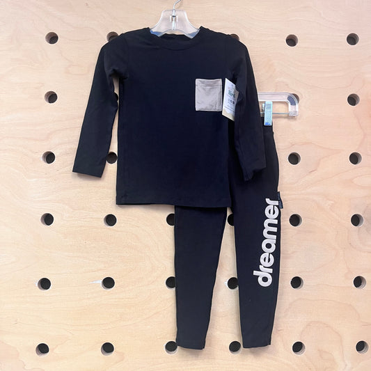 Black 'Dreamer' Bamboo Blend Outfit