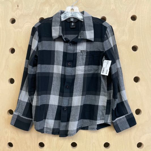 Black & Grey Plaid Flannel