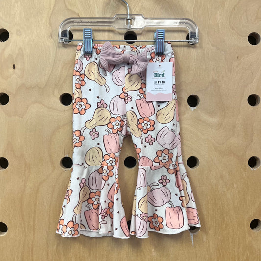 Cream Pumpkin Flare Leggings
