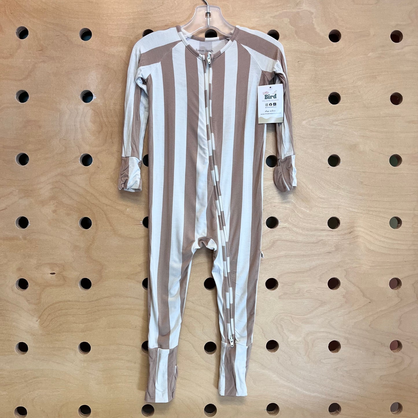 Brown Striped Bamboo Zippy