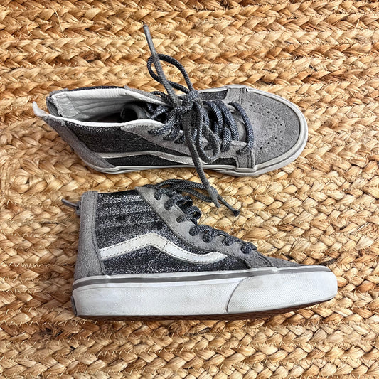 Glitter Gunmetal High-Tops