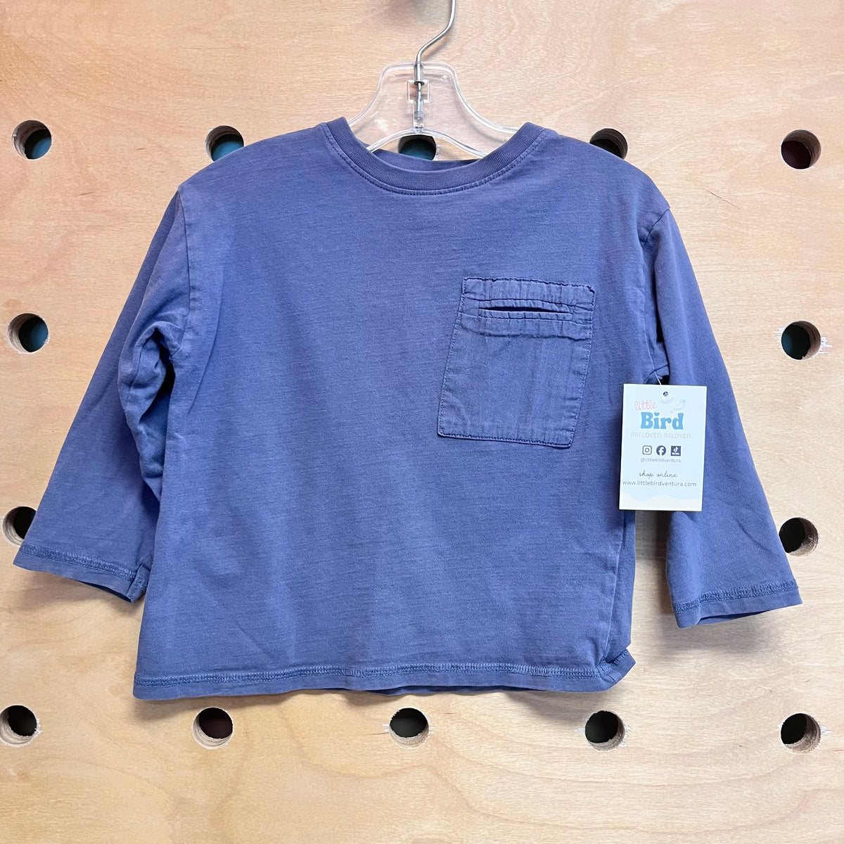 Blue Pocket Long Sleeve