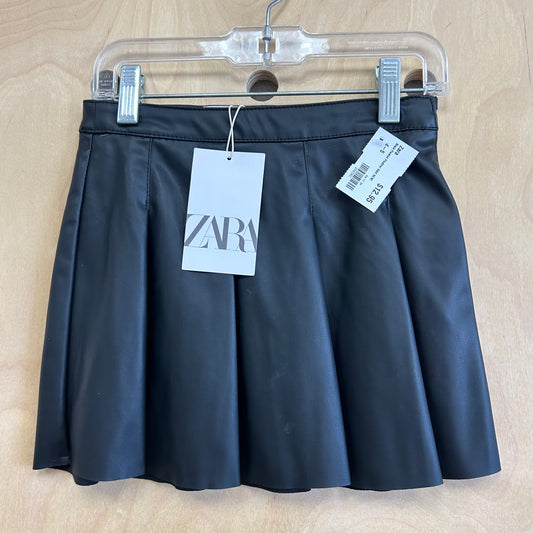 Black Pleated Pleather Skirt NEW!