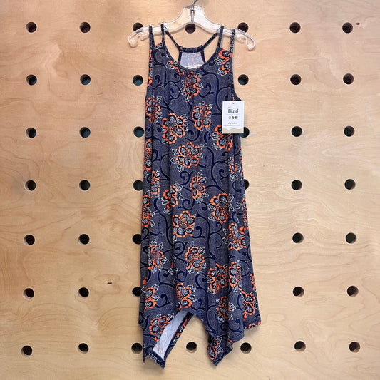 Blue & Orange Stretchy Dress