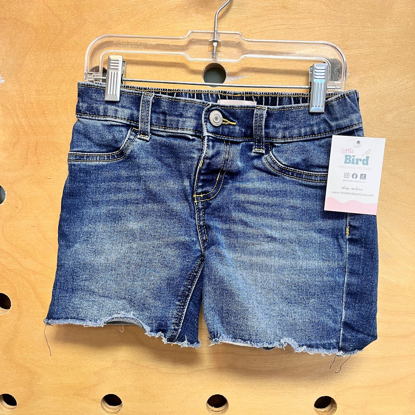 Raw Hem Denim Shorts